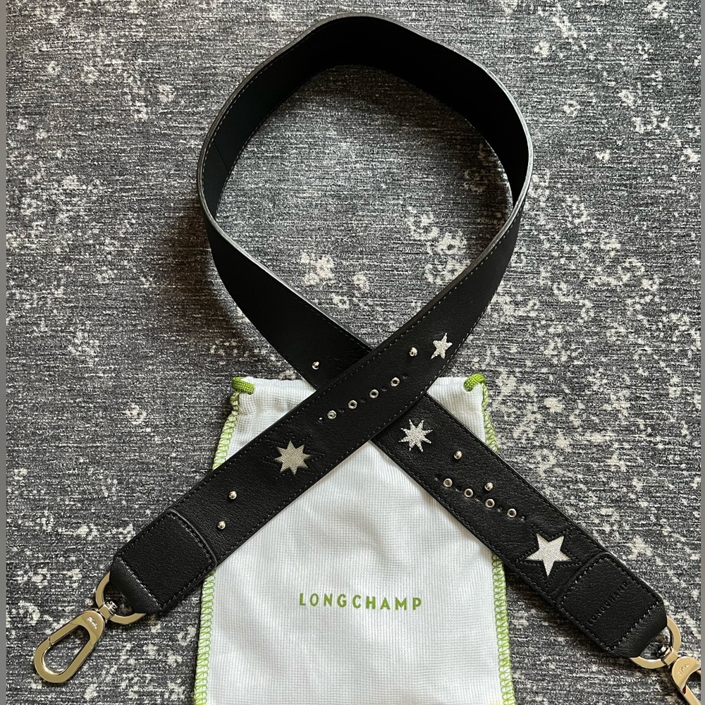 Longchamp etoile leather strap